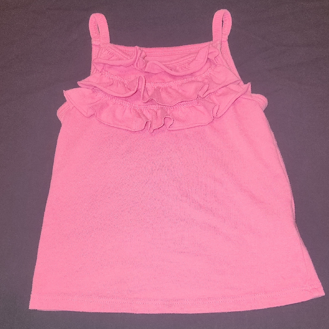 Okie Dokie Pink Ruffled Kids Top 2t